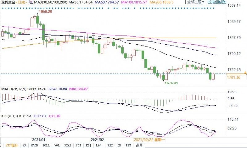 拜登公布逾2万亿美元刺激方案！金价反弹收复千七，警惕空头反扑