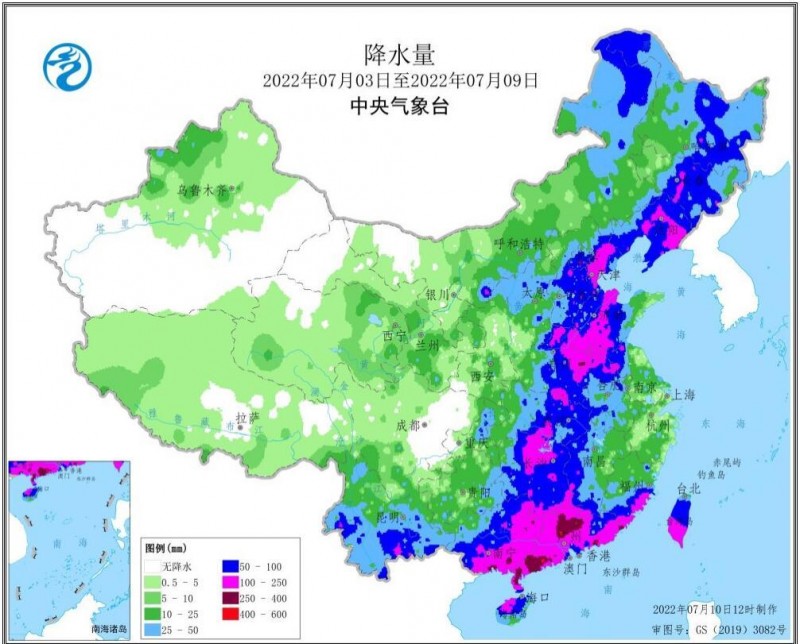 全国农业气象情报（2022年07月11日）