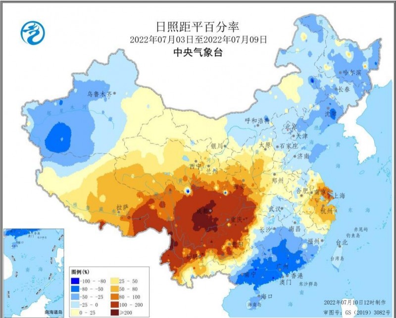 全国农业气象情报（2022年07月11日）