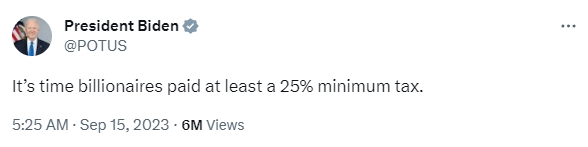 拜登一句话震惊整个华尔街：美国富人是时候缴纳25%的最低税款！