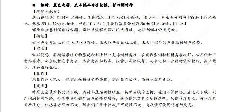 广发期货早知道：原油高位震荡思路，焦煤回调后仍有继续上行驱动