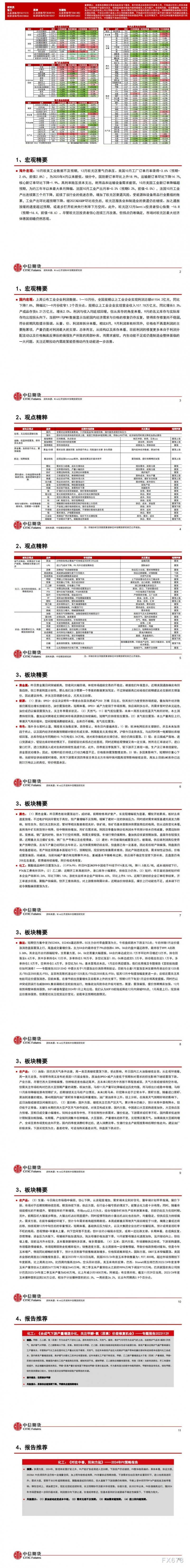 中信期货12月6日晨报：市场情绪悲观，基本金属和黑色系普跌